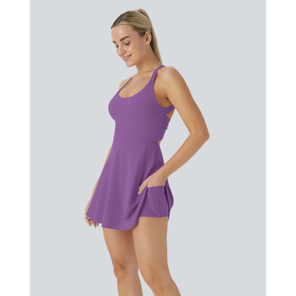 Halara Softlyzero Airy Backless Active Easy-Peezy Dress
